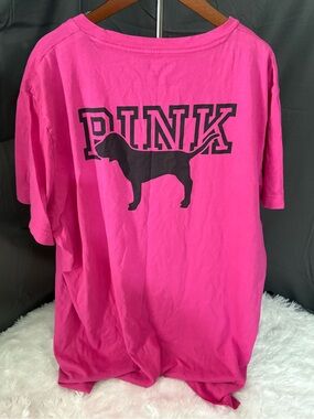 VS PINK CAMPUS COTTON TEE SHIRT XL EUC